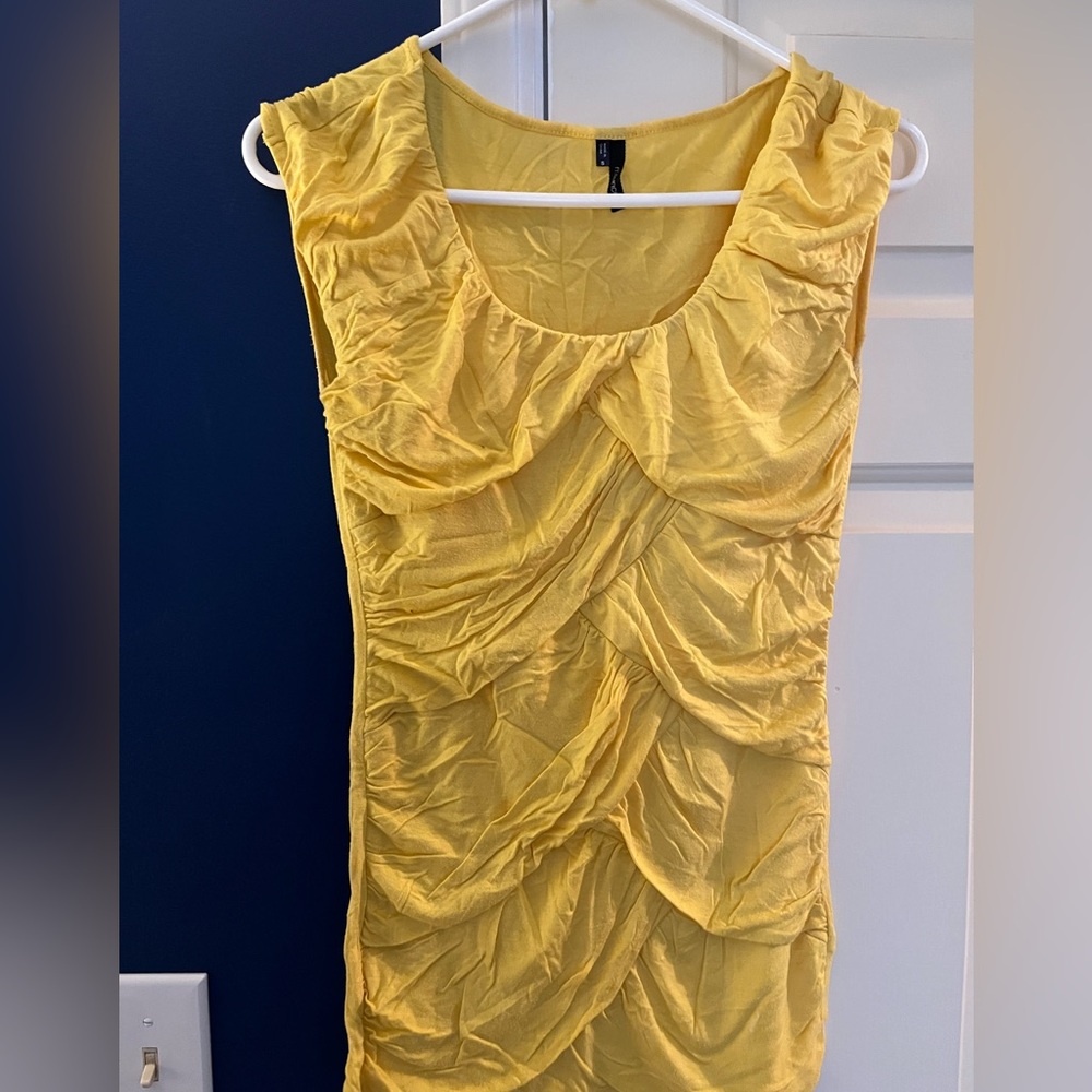 Maurices Mustard Sleeveless Dress